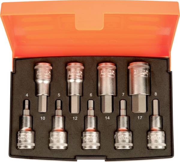 Bahco  Skruetrækkerindsats  1/2" 9 dele S9HEX
