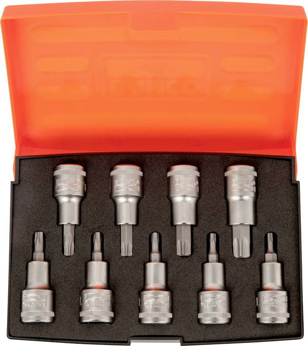 Bahco  Skruetrækkerindsats  1/2" 9 dele S9TORX