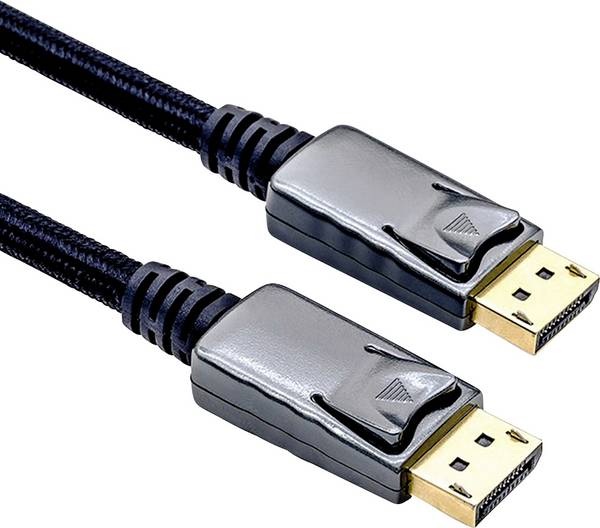 Roline DisplayPort Tilslutningskabel DisplayPort-stik, DisplayPort-stik 3.00 m Sort 11.04.5882 Afskærmet Displayport-kabel