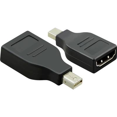 To danske adaptere med HDMI- og Mini-DisplayPort-stik ligger ved siden af hinanden.
