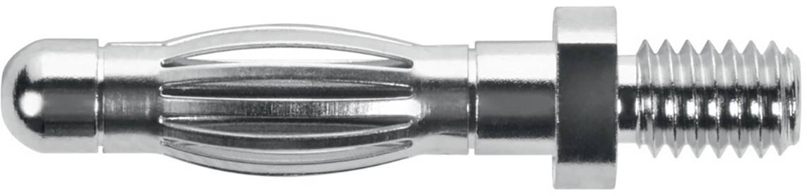 Metaldybel med cylindrisk krop, riflet struktur og gevind ienden. Bruges til stabile forankringer.