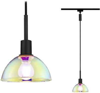 Paulmann Sarrasani  Pendullampe URail E14   Sort (mat), Dikroisk