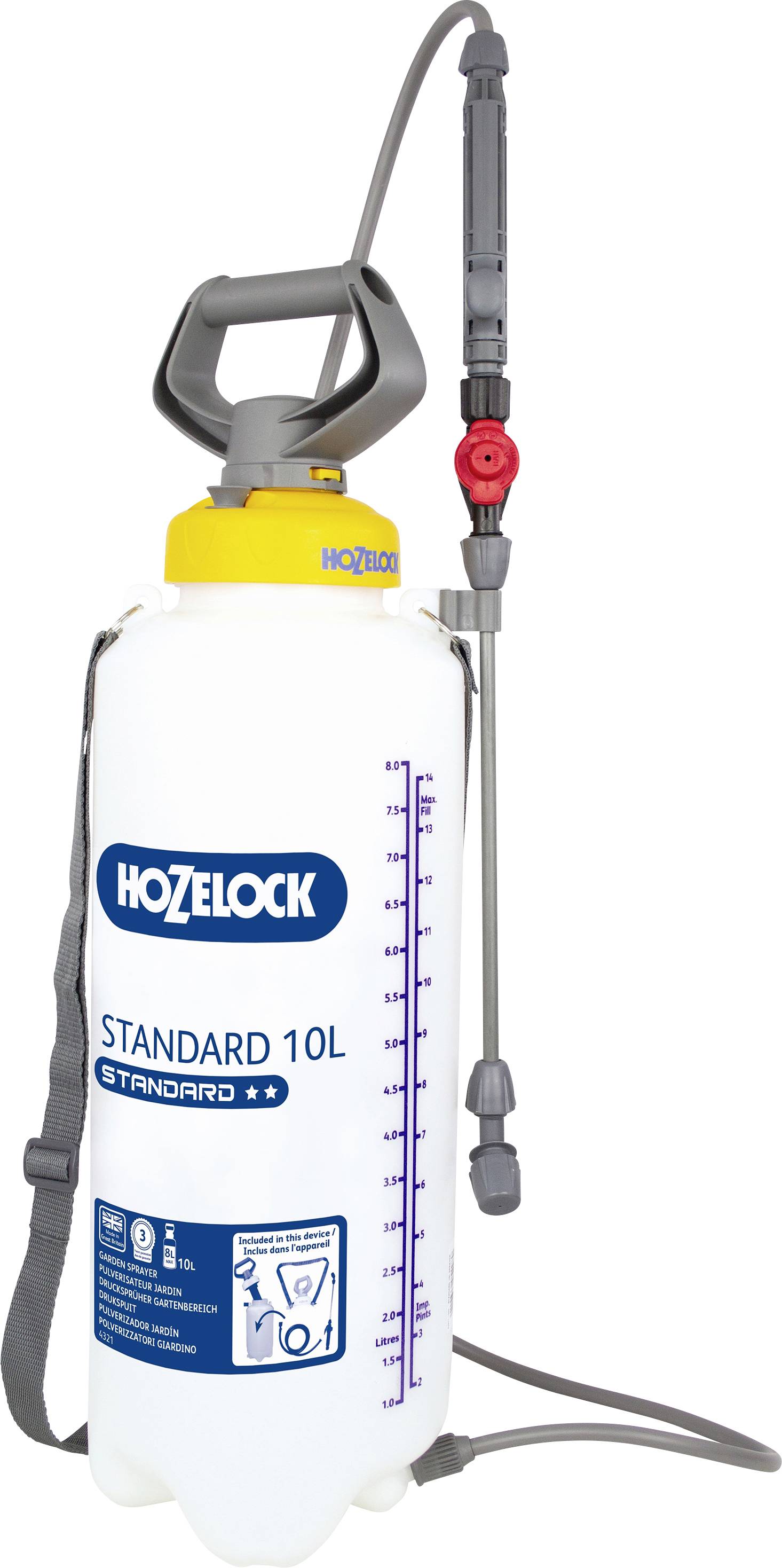 Hozelock 4232 0000 Standard 10 l Trykspray 10 l