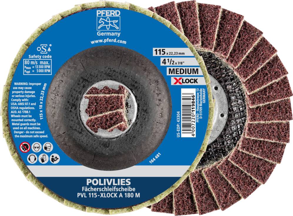 PFERD TOOLS 44694202 Stjernefjederskive Diameter 115 mm 5 stk