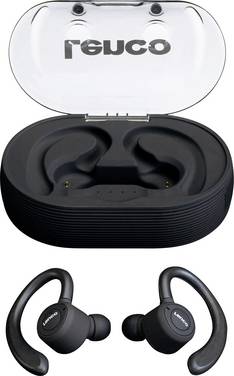 Lenco EPB-460BK  On Ear Headset Bluetooth®  Sort  Headset, Ørebøjle, Svedresistent Sport