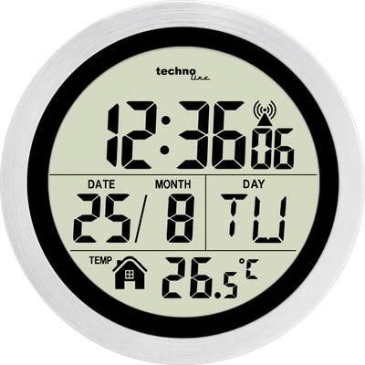 Et digitalt ur viser klokkeslættet 12:36, datoen 25/8, ugedagen tirsdag og temperaturen 26,5°C.