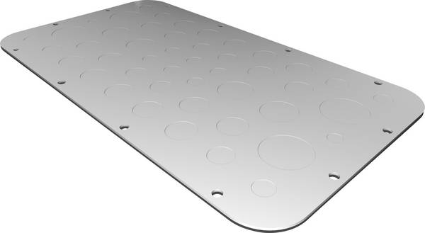 Rittal AX 2576.100 2576100 Flangeplade  (L x B) 221 mm x 401 mm Stålplade Grå 1 stk