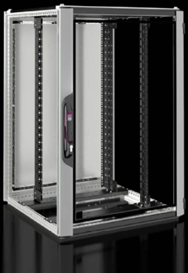 Rittal VX 5303.124 19" netværksskab (B x H x T) 800 x 1200 x 800 mm 24 U Grå, Sort