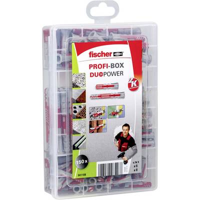 Fischer PROFI-BOX DUOPOWER Rawlplug-sortiment 541108 150 stk