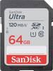 SanDisk SDXC Ultra 64GB (Class 10/UHS-I/120MB/s) SDXC-kort 64 GB Class 10, UHS-I