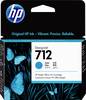 HP Blæk 712 Original Cyan 3ED67A