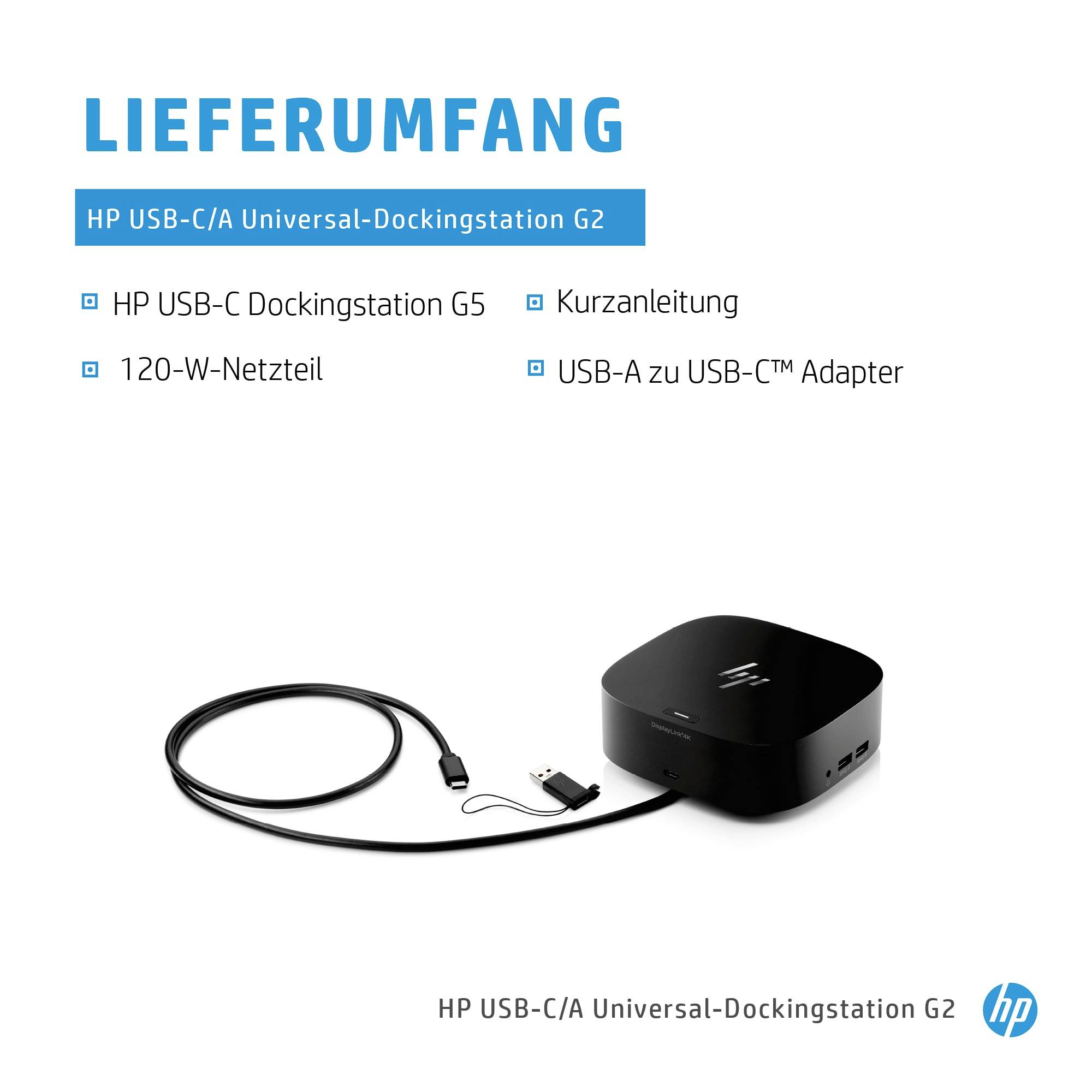 HP USB-C® Dockingstation Dock G5 Passer til mærkerne: HP USB-C® Power Delivery-3