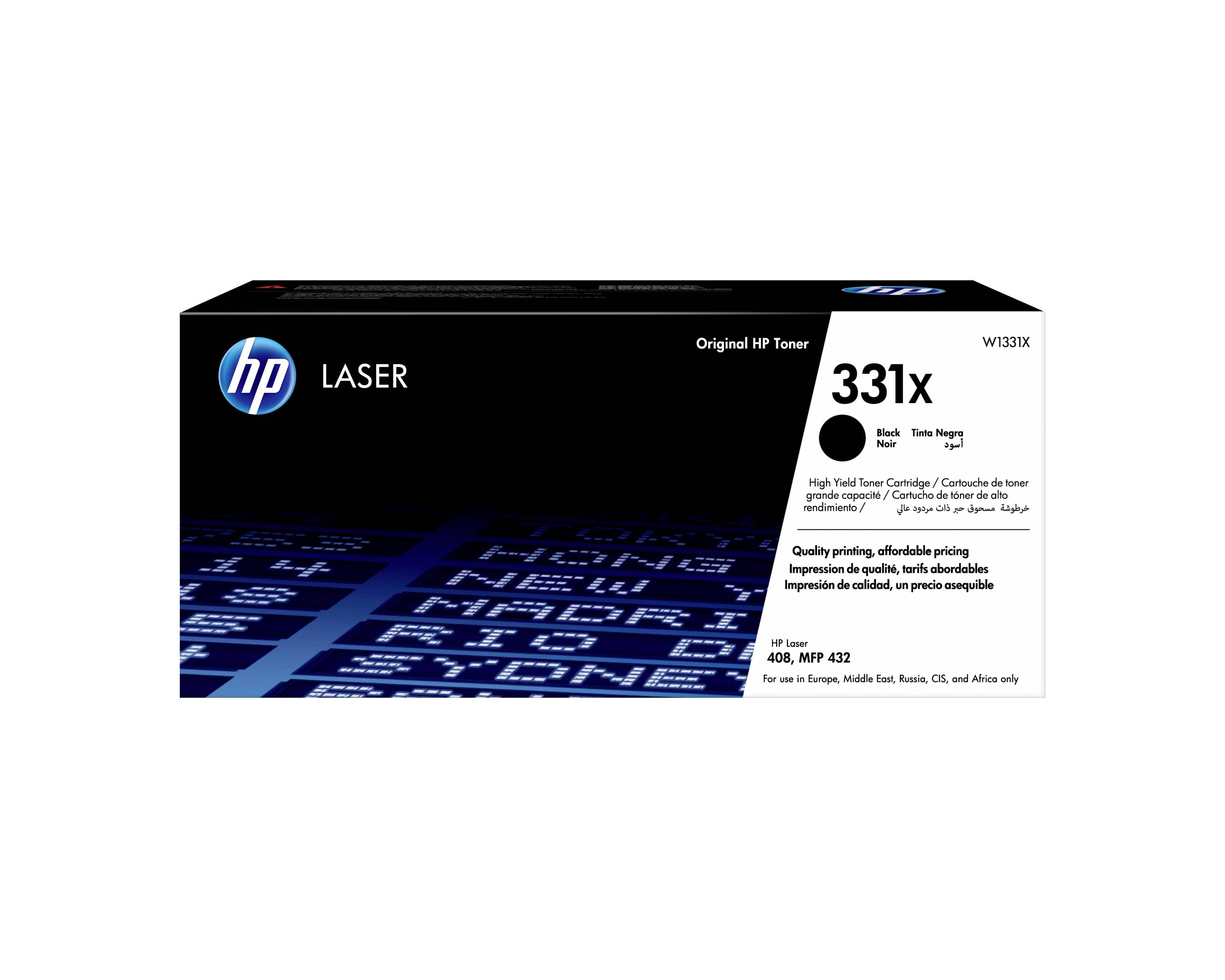 HP Toner-kassette erstatter HP W1331X Sort 15000 Sider 331X