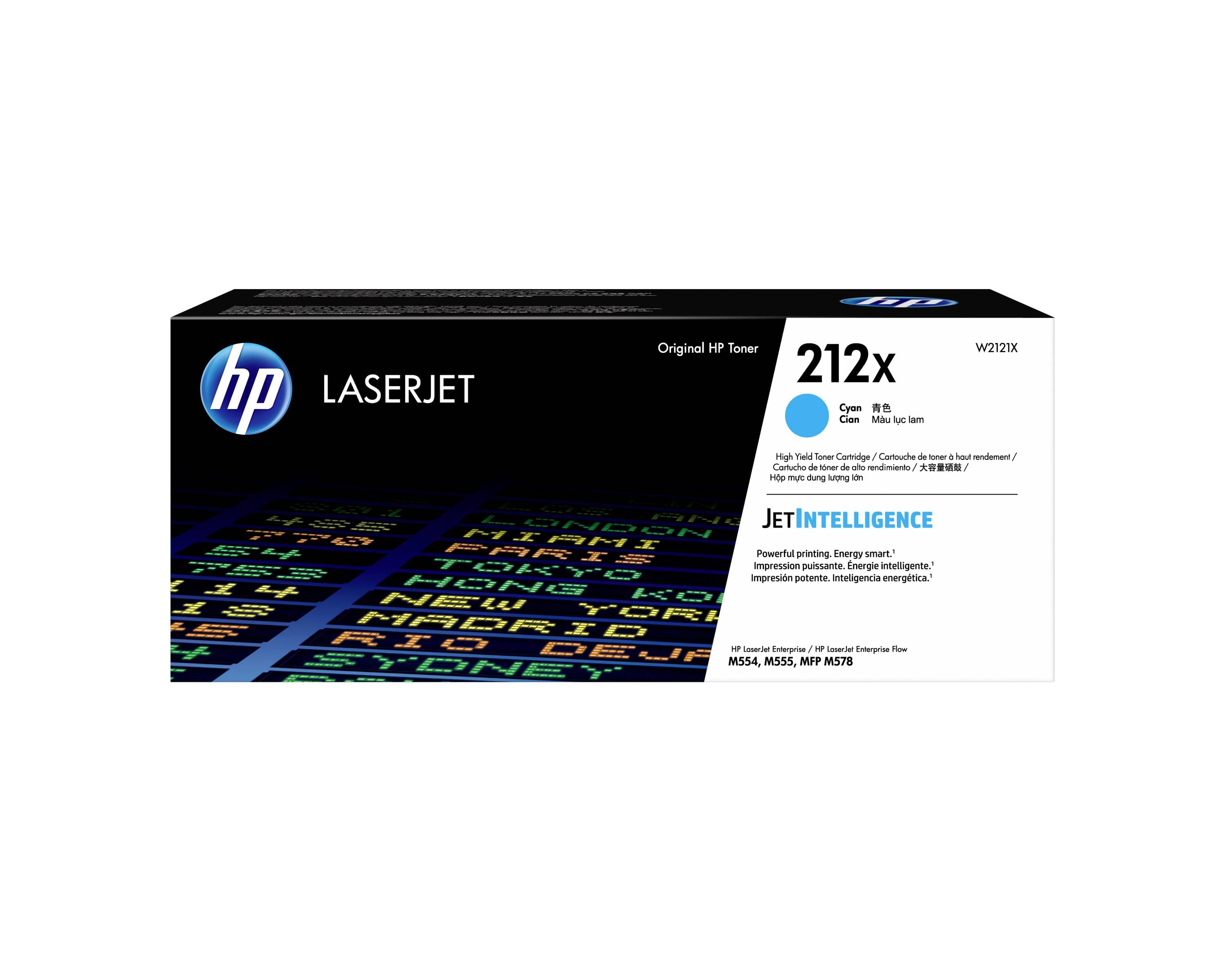 HP 212X W2121X Tonere Cyan 0 Sider Original Toner-kassette