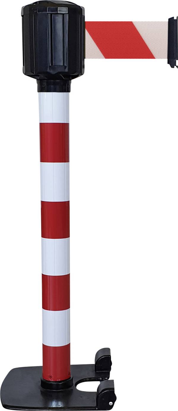 VISO RXLO1100RBRB   Afspærringsstolpe m/bånd  Selelængde 10 m (Ø x H) 80 mm x 111 cm