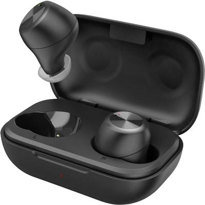 Thomson WEAR7701 In Ear hovedtelefoner Bluetooth® Sort Headset, Touch-styring, Vandafvisende