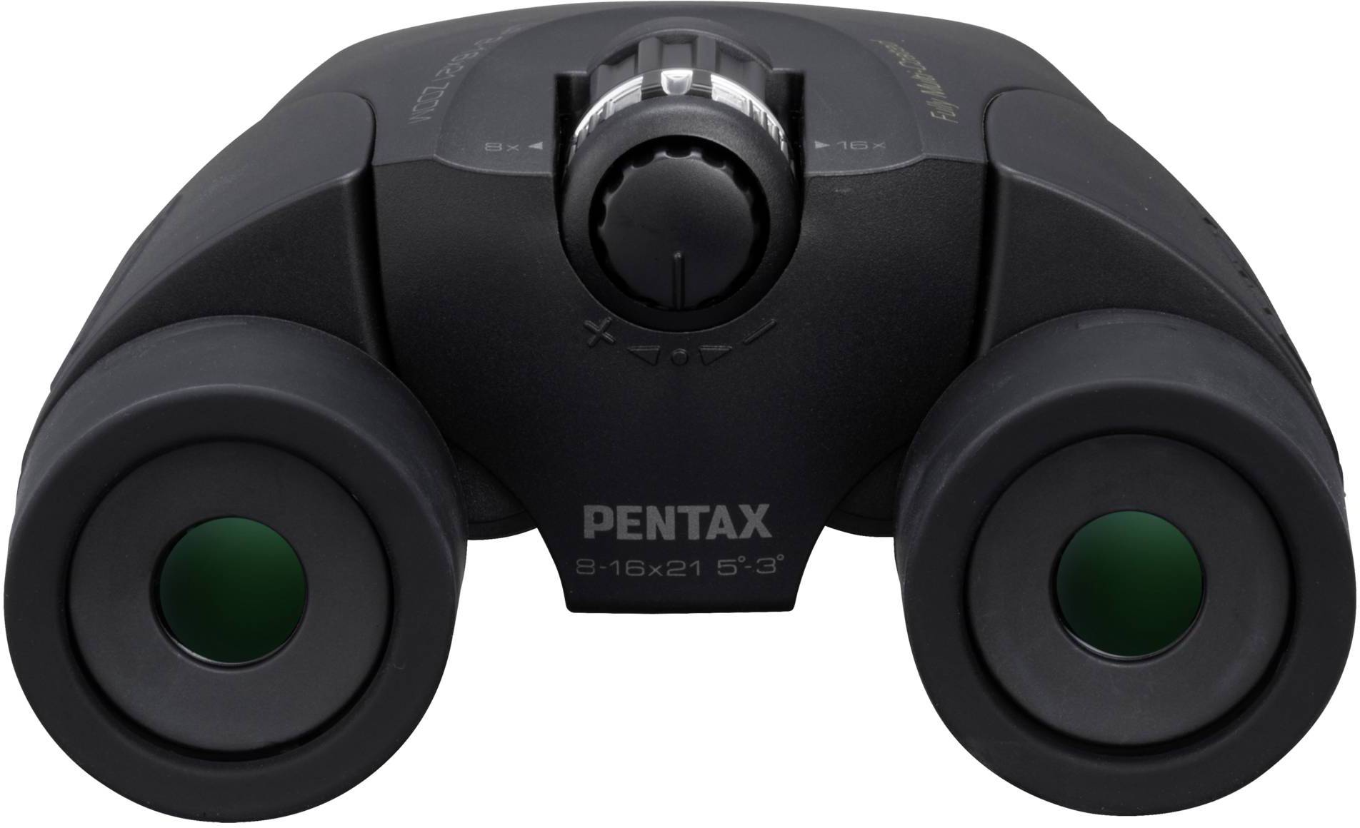 Pentax kikkert med grønne linser og zoomhjul i midten, velegnet til naturobservationer og rejser.
