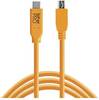 Tether Tools USB-kabel USB 2.0 USB-C® stik, USB-mini-B-hanstik 4.60 m Orange Uden ladestik, Afskærmet CUC2415-ORG