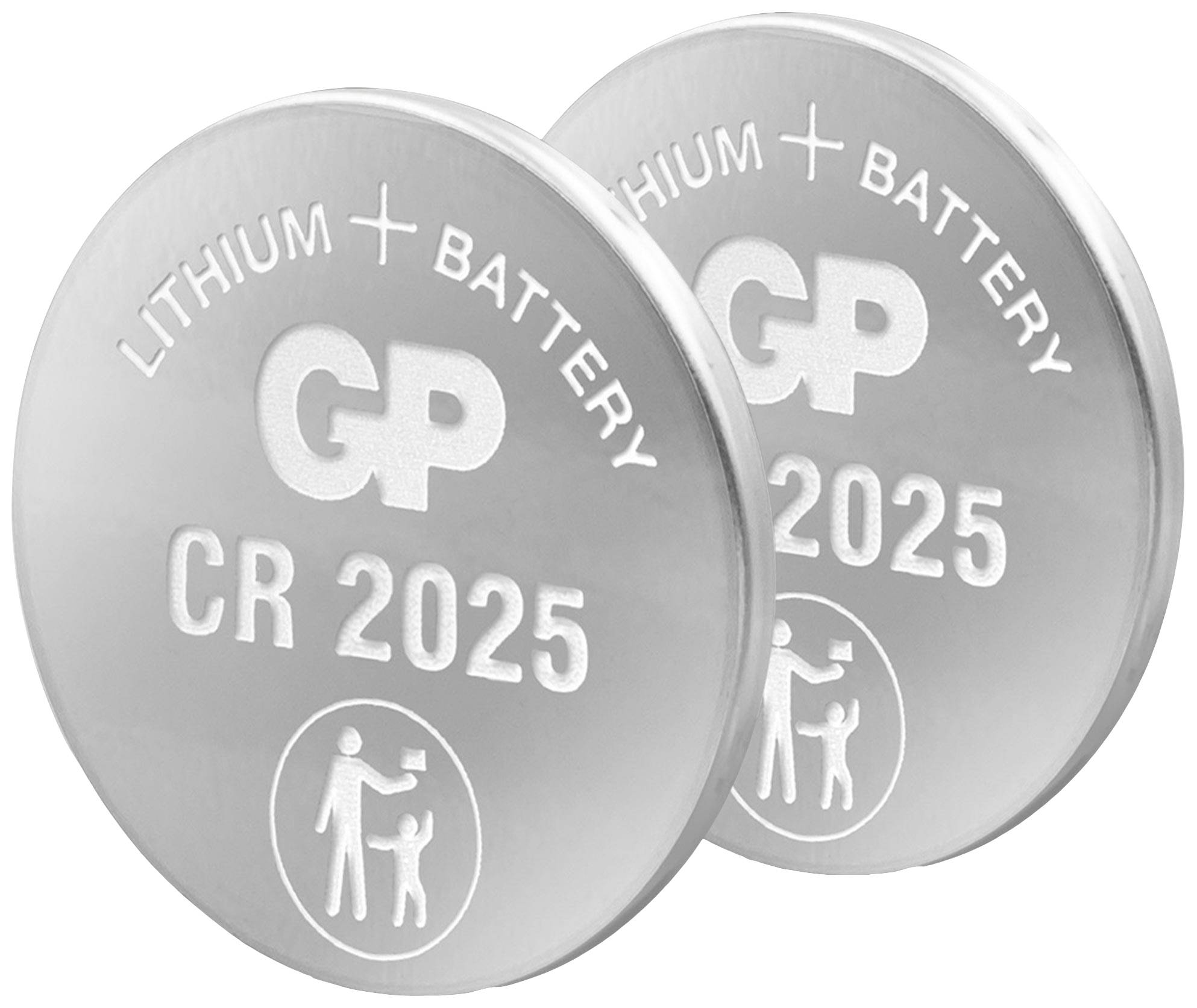 CR 2025 Knapcellebatteri Lithium 3 V GP Batteries GPCR2025 2 stk