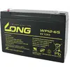 Long WP12-6S Blybatteri 6 V 12 Ah Blyfleece (B x H x T) 151 x 99 x 50 mm Fladstik 4,8 mm Lav selvafladning, Vedligeholdelsesfri
