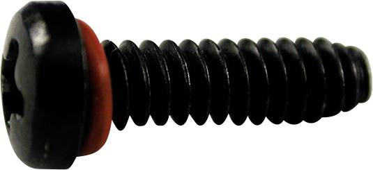 Hammond Electronics Skrue Stål Sort (L x B) 12 mm x 3.50 mm 100 stk