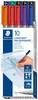 Staedtler foliemarker Lumocolor® non-permanent pen 316 Rød, Blå , Grøn, Sort, Orange, Lilla 316 B10