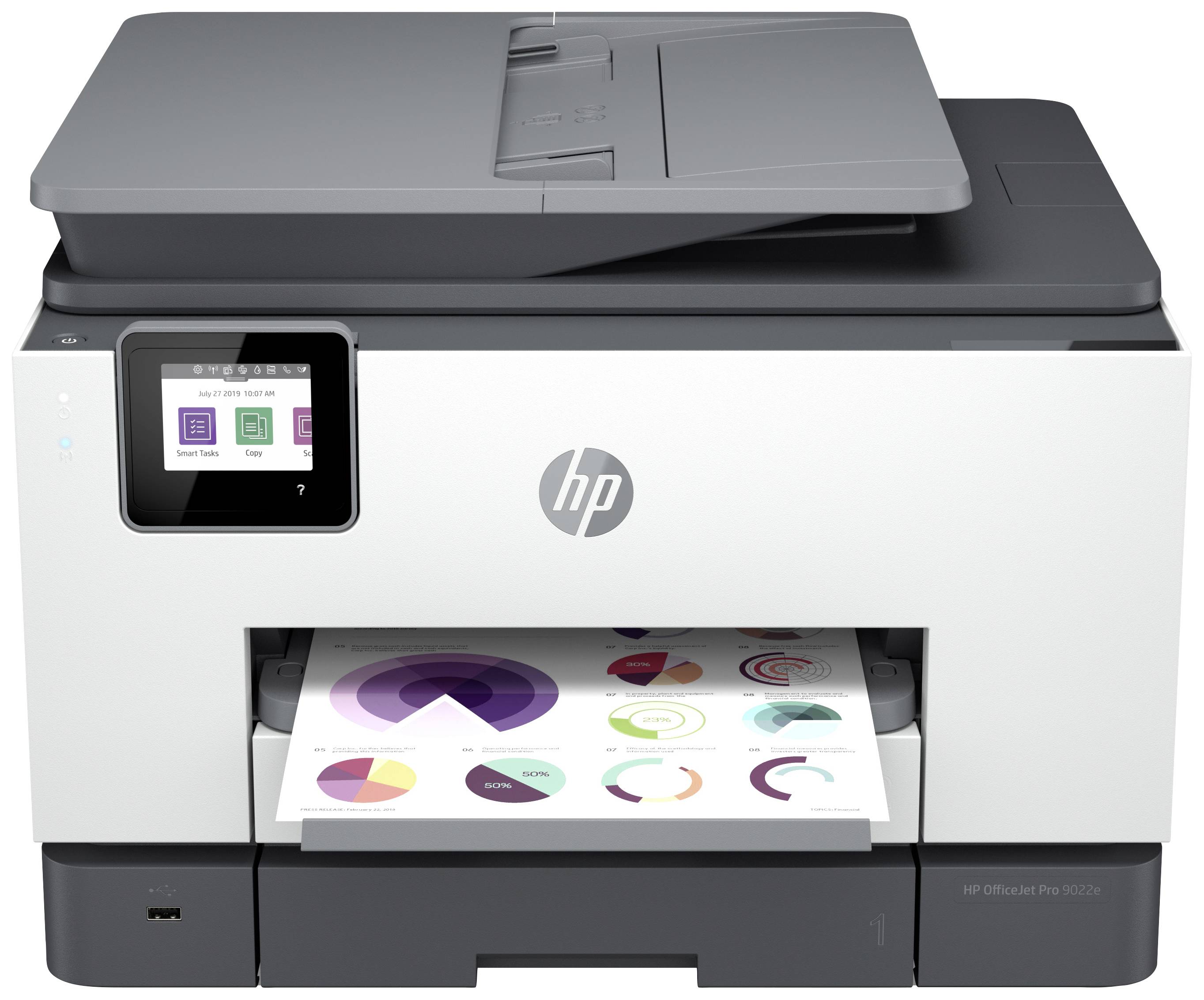 september ørn modvirke HP Officejet Pro 9022e All-in-One HP+ Inkjet-multifunktionsprinter A4  Printer, Kopimaskine, Fax, Scanner HP Instant Ink, | Conradelektronik.dk