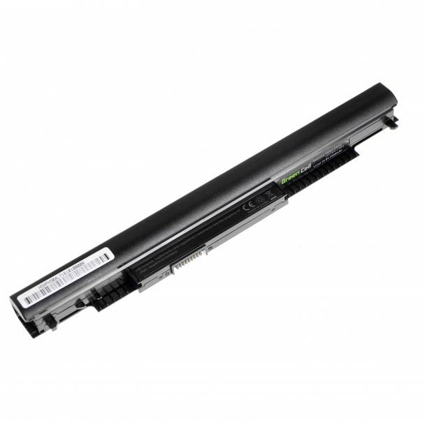 En sort bærbar computer-batteripakke med angivelse af kapacitet på seks celler, producentoplysninger og et serienummer.