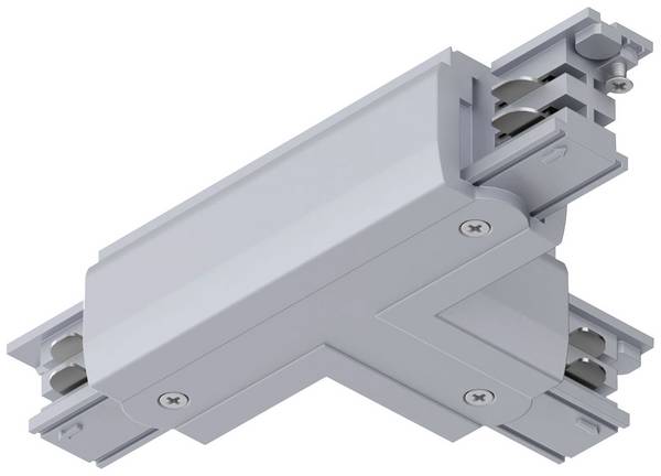 Paulmann 91376 ProRail3 T-Connect Erde Højvolt-skinnesystem-komponenter  T-stik  ProRail3 Sølv