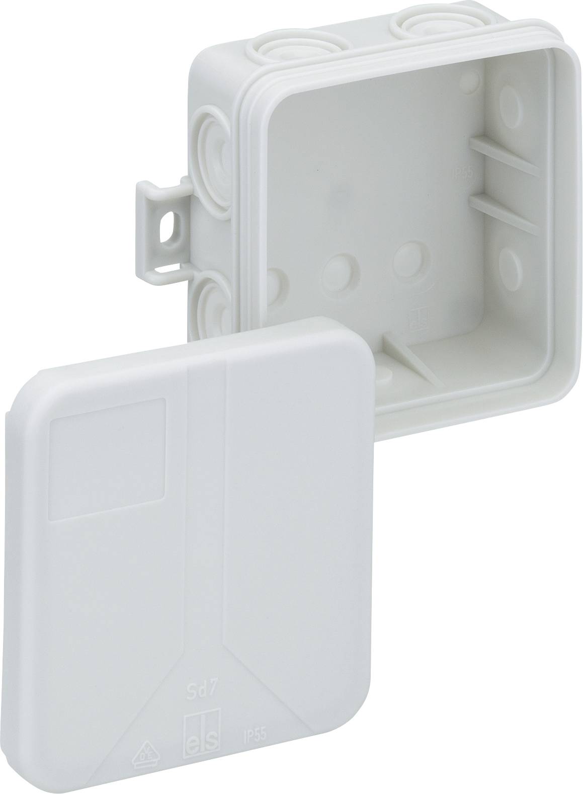 Spelsberg Sd 7-L Forbindelsesdåse (L x B x H) 75 x 75 x 37 mm Grå IP55 10 stk-0