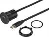 TRU COMPONENTS TC-9534348 USB-indbygningstilslutning Tilslutning, indbygning Paneltykkelse: 1-10 mm Indhold: 1 stk