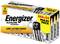 Emballage til Energizer AAA-batterier, 24-stk. Maxi Pack. 'Langvarig Kraft' og 7 år holdbarhed angivet.