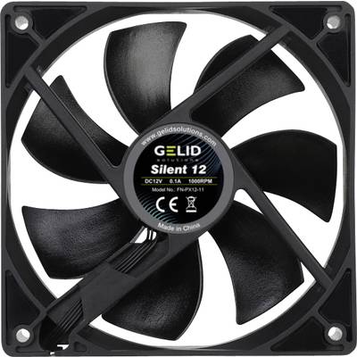 Gelid FN-PX12-11 PC-kabinet-blæser Sort (B x H x T) 120 x 120 x 25 mm
