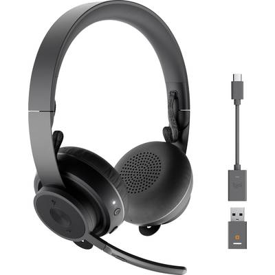 Logitech Zone 900 On Ear-headset Bluetooth® Computer Grafit Mikrofon-støjreduktion Lydstyrkeregulering, Indstilling af l