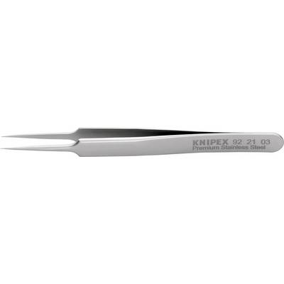 En højtydende, spidsløbende Knipex-pincet i rustfrit stål, ideel til præcisionsopgaver og forsynet med påskriften 'Premium Rustfrit Stål'.