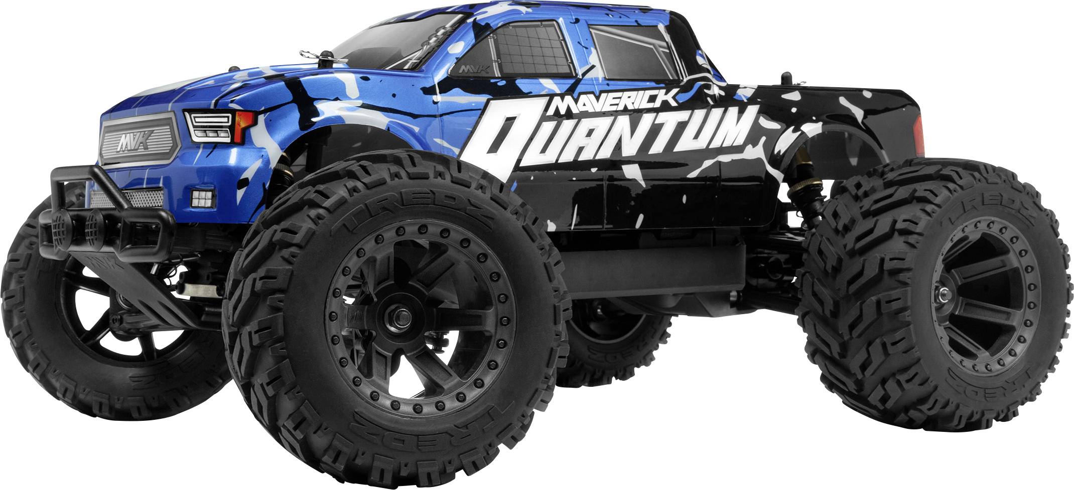 Maverick Quantum MT 1/10 4WD Monster Truck - Blue 1:10 Brushed RC-modelbil Elektronik Monstertruck Firehjulstræk (4WD) R