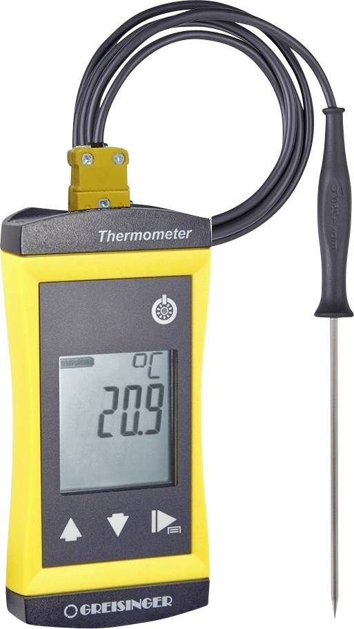 Greisinger G1200-E3-SET Temperatur-måleudstyr -65 - 1200 °C Sensortype Termoelement med dyk- /indstiksføler-0