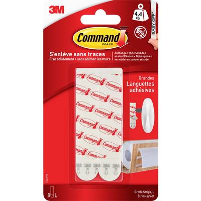 3M Command™ Large klæbe- og efterfyldnings-strips Hvid