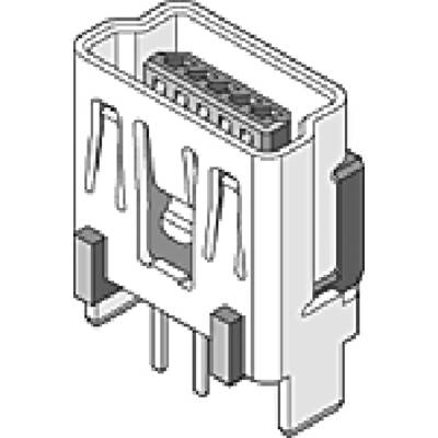 USB-stik Bøsning Molex MOL Micro Solutions Vertikal 5000751517 Molex Indhold: 1 stk