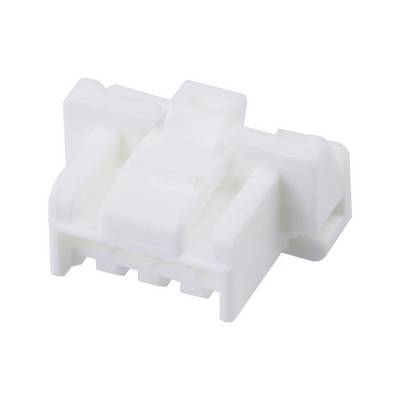 En hvid plastikstik, rektangulær form, med flere tilslutningsåbninger. Bruges til forbindelse af elektriske ledninger.