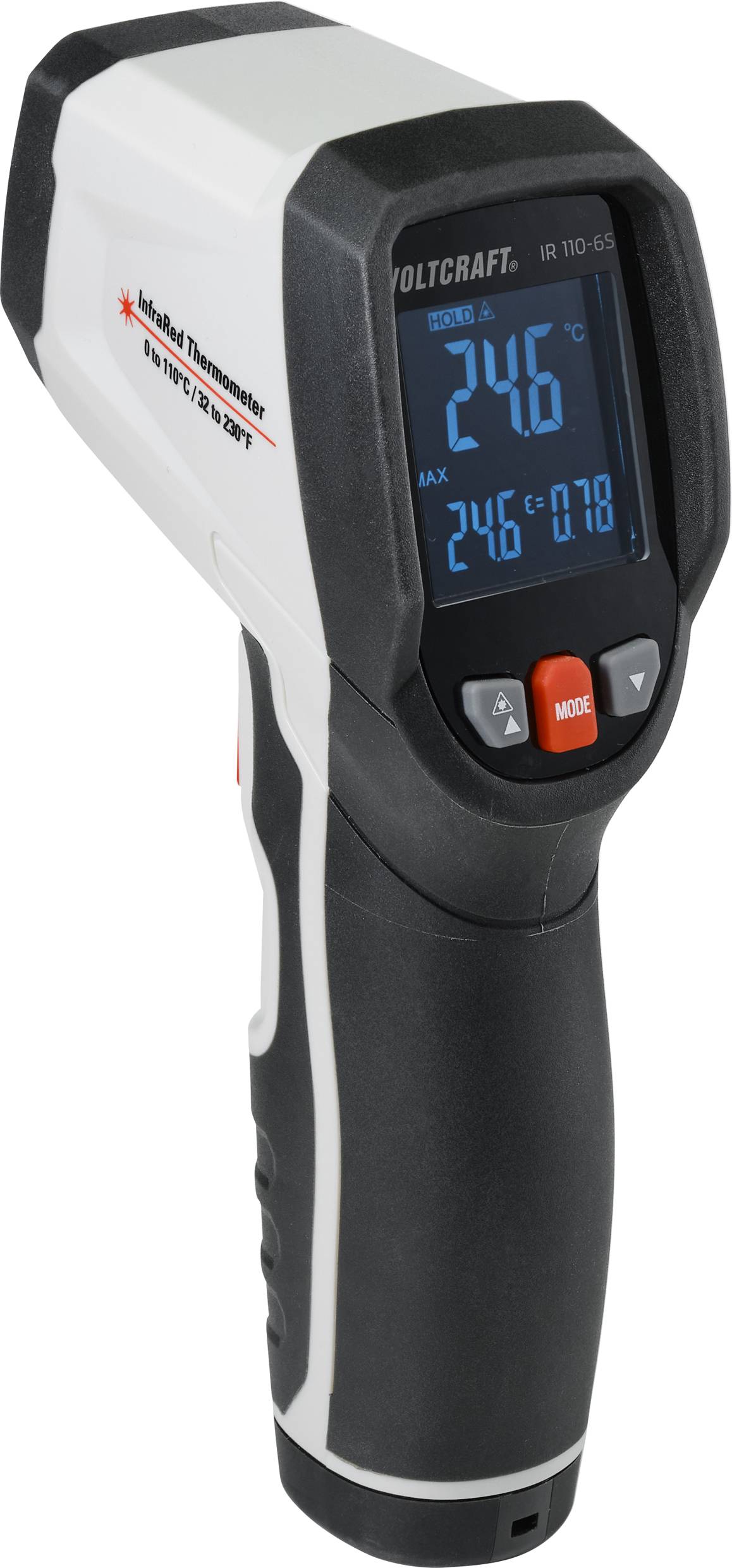 VOLTCRAFT IR110-6S Infrarødt præcisionstermometer Optik (termometer) 6:1 0 - 110 °C-1