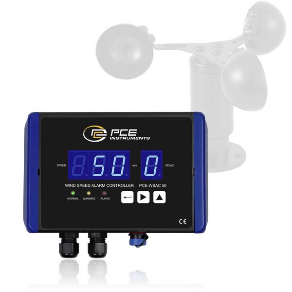 PCE Instruments PCE-WSAC 50-110 Anemometer Kalibreret (ISO) 0 til 50 m/s