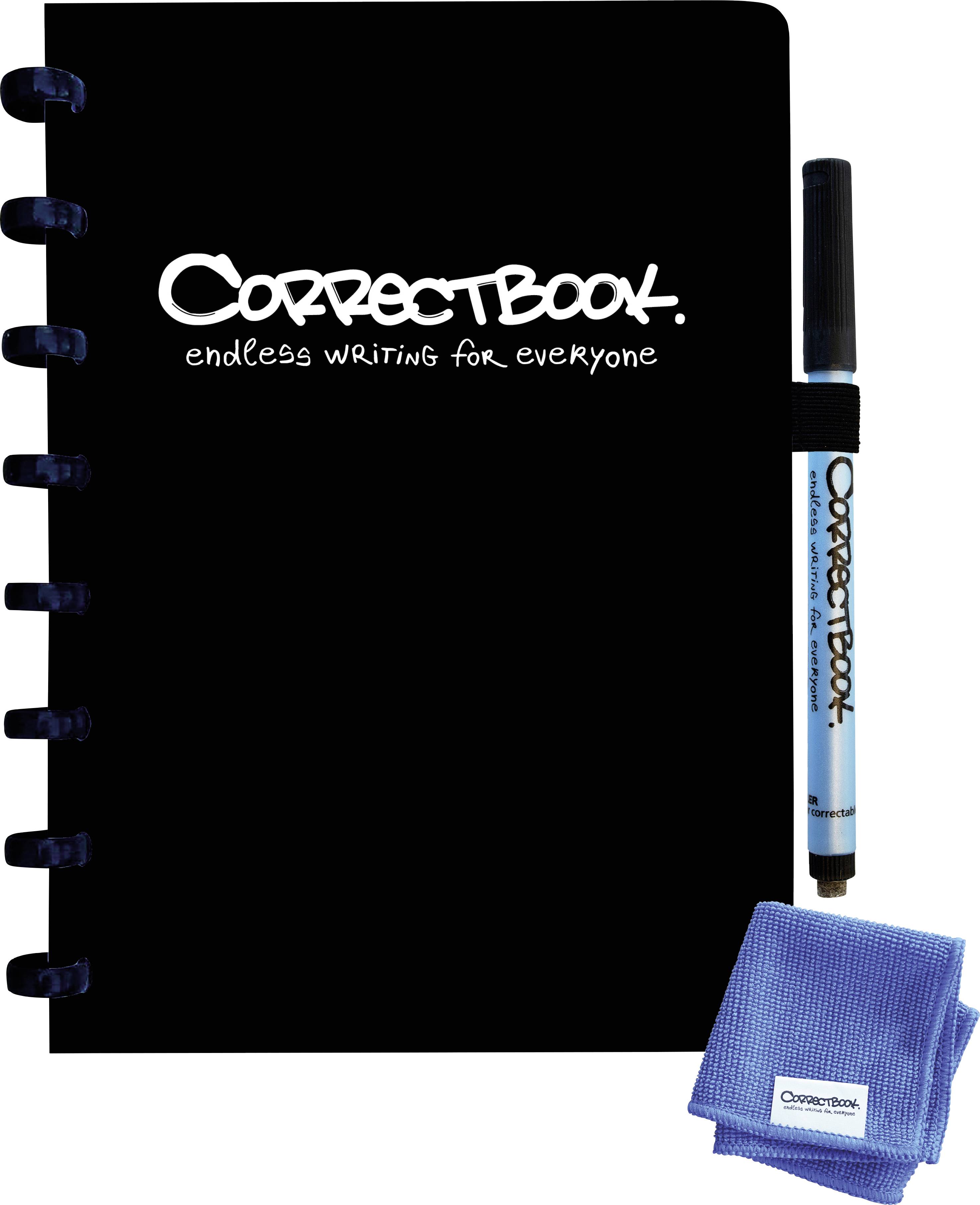 Correctbook DIN A5 black blanco DIN A5 black blanco Notesbog Sort DIN ...