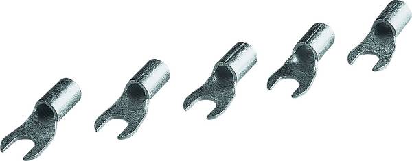 HELU 91553 Gaffelkabelsko 6.00 mm² Uisoleret Sølv 1 stk