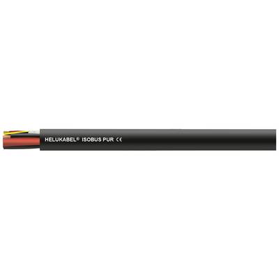 HELUKABEL ISOBUS PUR, sort kabel med flere farvede ledere, egnet til industrielle anvendelser, CE-certificeret.