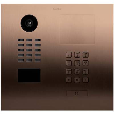 DoorBird D2101KH IP-video-dørsamtaleanlæg LAN Udendørs enhed Rustfrit stål V2A (børstet), Bronze-optik