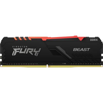 Kingston FURY Beast RGB PC-arbejdshukommelsesmodul DDR4 16 GB 1 x 16 GB 3200 MHz 288-polet DIMM CL16 KF432C16BBA/16