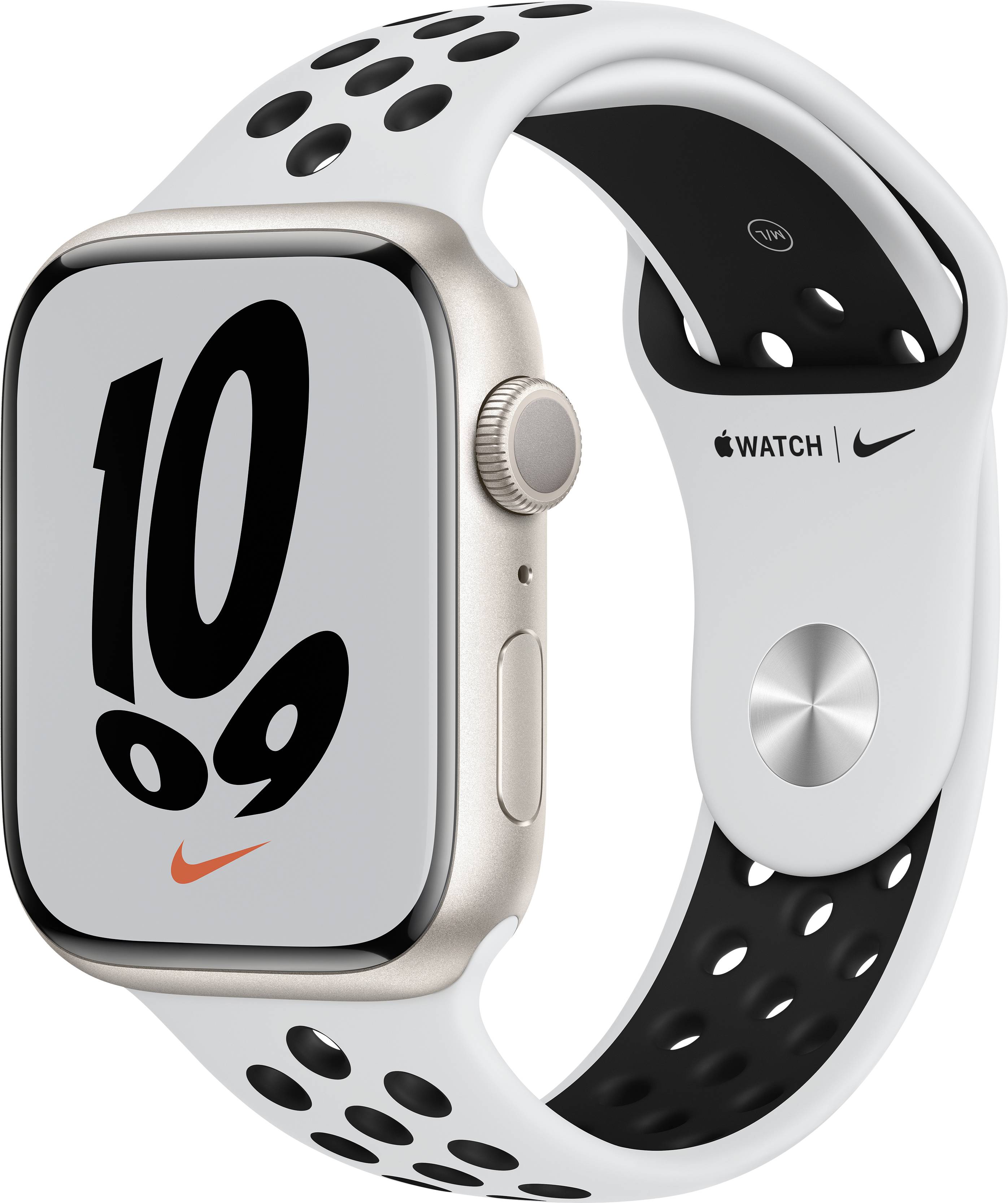 Apple Series 7 Nike Edition Apple Watch mm Platinum/Sort | Conradelektronik.dk