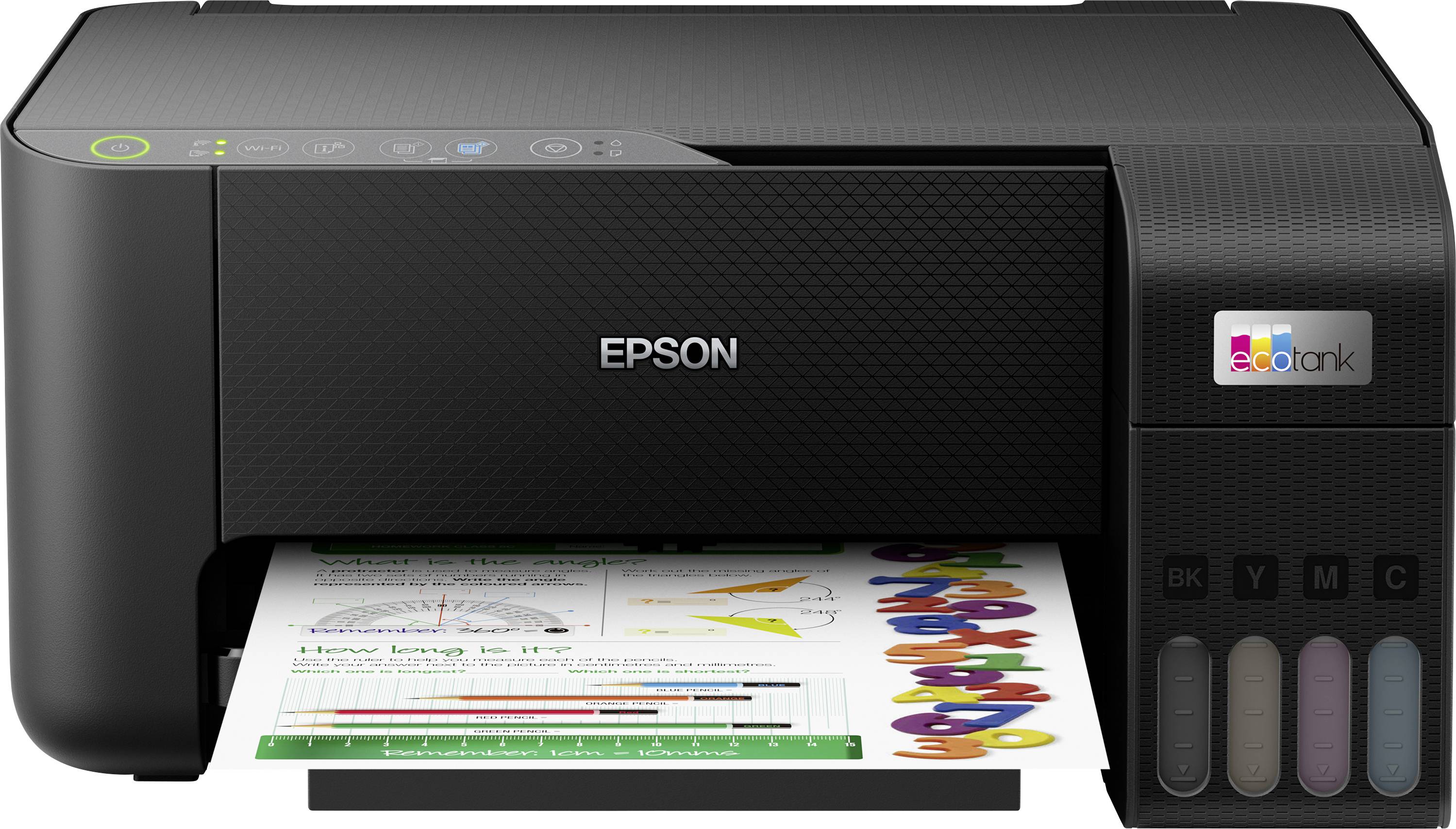 Epson EcoTank ET-2810 Multifunktionsprinter Ink jet Farve A4 Printer, scanner, kopimaskine Duplex, Blækbeholder-system, USB, WLAN