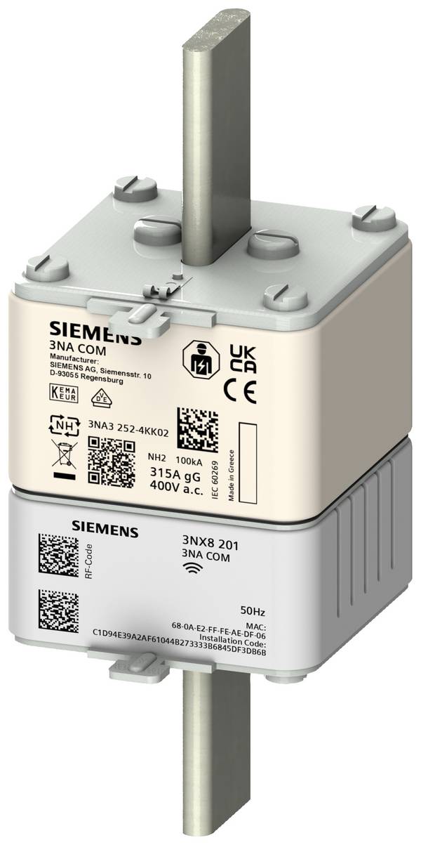 Siemens 3NA32404KK02 NH-sikring Sikringsstørrelse = 2 1-polet 200 A 400 V 1 stk